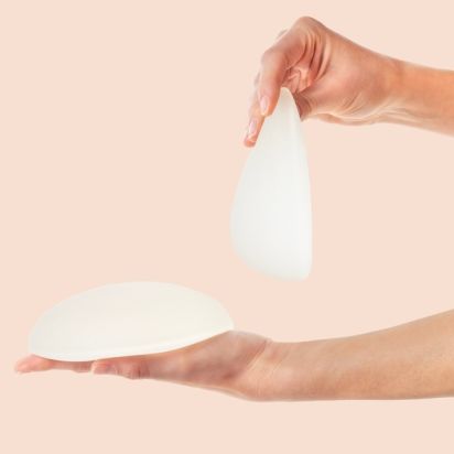 Brustimplantate rund und in tropfenförmiger Form